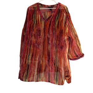 Maggie Barnes Multicolor Striped Tunic